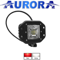 Светодиодная фара Aurora панорамного белого и красного света. ALO-E-2-E12KR Врезная