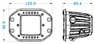 Светодиодная фара дополнительного света Aurora 4 диодов 40W ALO-E-MK-2-E4T