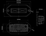Светодиодная фара дополнительного света Aurora 4 диодов 40W ALO-EL-4-E13T