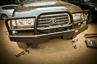 Передний силовой бампер РИФ для Toyota Land Cruiser 80