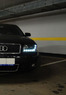 Передние альтернативные тюнинг фары на Audi A6 #2