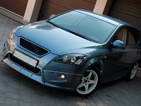 Альтернативная оптика (фары) «Eagle Eyes» для KIA Ceed (черные / хром)