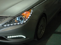 Альтернативная оптика (фары) для Hyundai Sonata YF i45 (хром)
