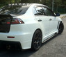 Стопы (фары) диодные для Mitsubishi Lancer X (хром, дымчатые)