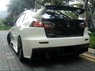 Стопы (фары) диодные для Mitsubishi Lancer X (хром, дымчатые)