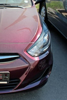 Реснички (накладки на фары) на Hyundai Solaris / Accent 2010+