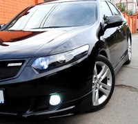 Реснички маленькие «Уголки» (накладки на фары) на Honda Accord 8