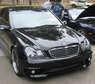 Альтернативная оптика (фары) Mercedes c-class w203 (черные+линза)
