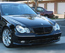 Альтернативная оптика (фары) Mercedes c-class w203 (ангельские глазки) хром