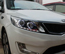 Альтернативная оптика (фары) «AngelEye» для Kia Rio New / K2