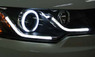 Альтернативная оптика (фары) «Eagle Eyes V2» для Kia Cerato Forte / Kia Forte Koup (черные / хром)