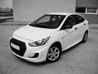 Решетка радиатора Hyundai Solaris