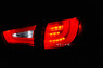 Стопы (фары) «BMW Style» Kia Sportage 3 R (дымчатые, хром)