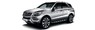 Хромированные накладки под ручки для Mercedes ML GL