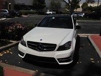 Решетка радиатора Coupe черная для Mercedes C-Class W204