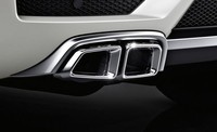 Задний диффузор с насадками GL63 AMG для Mercedes GL X166