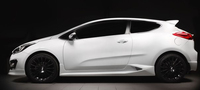 Накладки на пороги KIA Pro Ceed 3d (JD) 2012-2018 / Ceed GT
